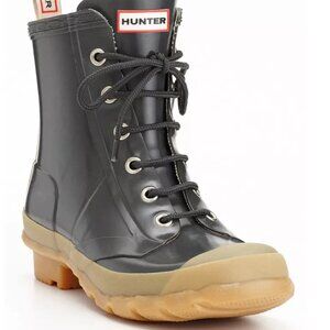 Hunter "Brixen" Combat Rain Boots - Unisex - Women's Size 8 (Runs Large)